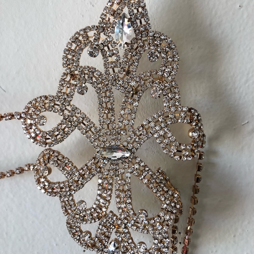 Sexy rihnestones bra